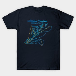 Whiteface Mountain Trail Map T-Shirt